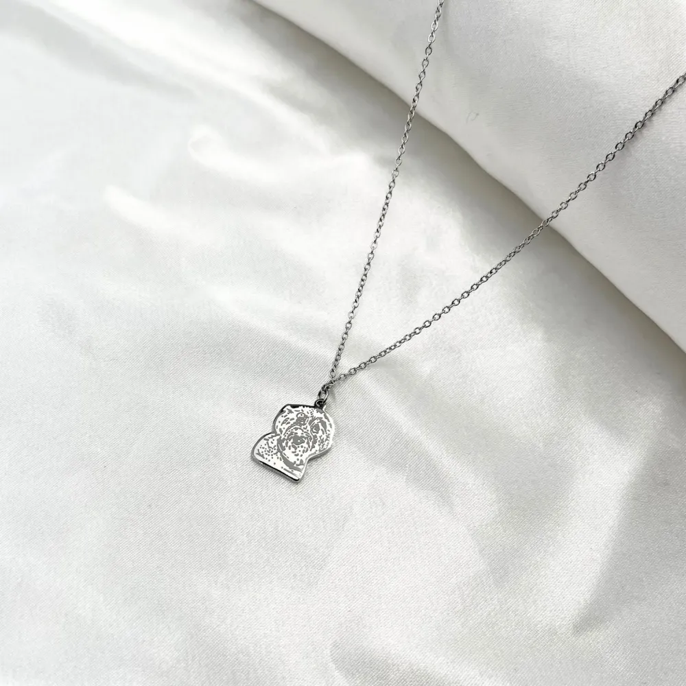 Cane -Collana Corta in Acciaio - CAC-450-525b