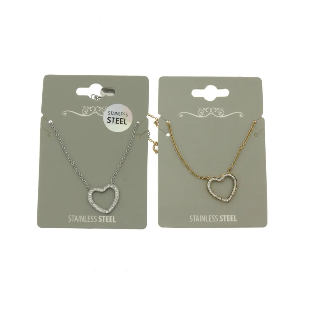 CAC-Cuore Vuoto  5312 - Collana Girocollo in Acciaio - CAC-Cuore Vuoto  5312 - Collana Girocollo in Acciaio