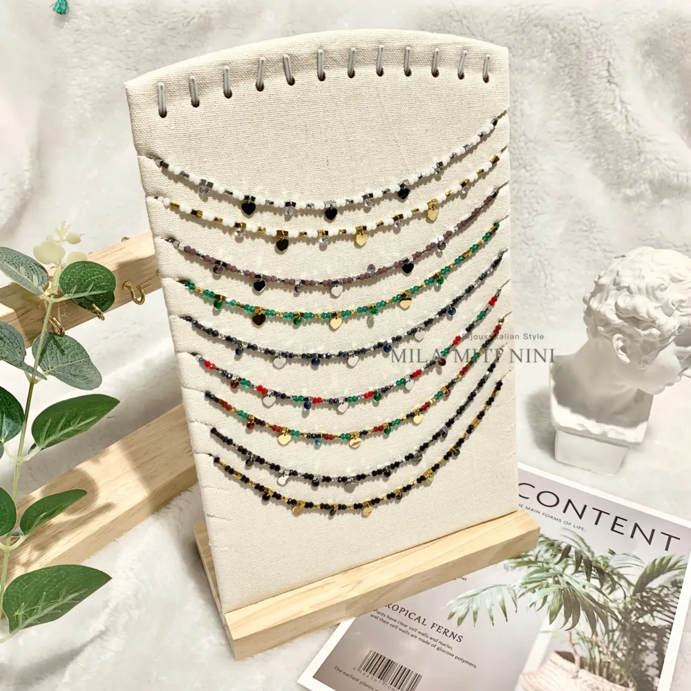 Cuore con Cristalli-Collana Corta in Acciaio - CAC103-AA61N