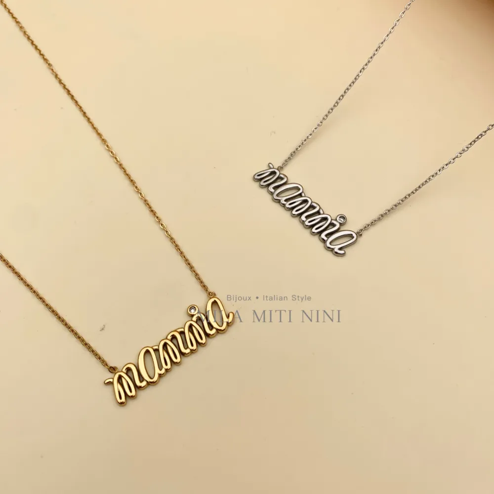 Mamma-Collana Corta in Acciaio - CAC413-1673