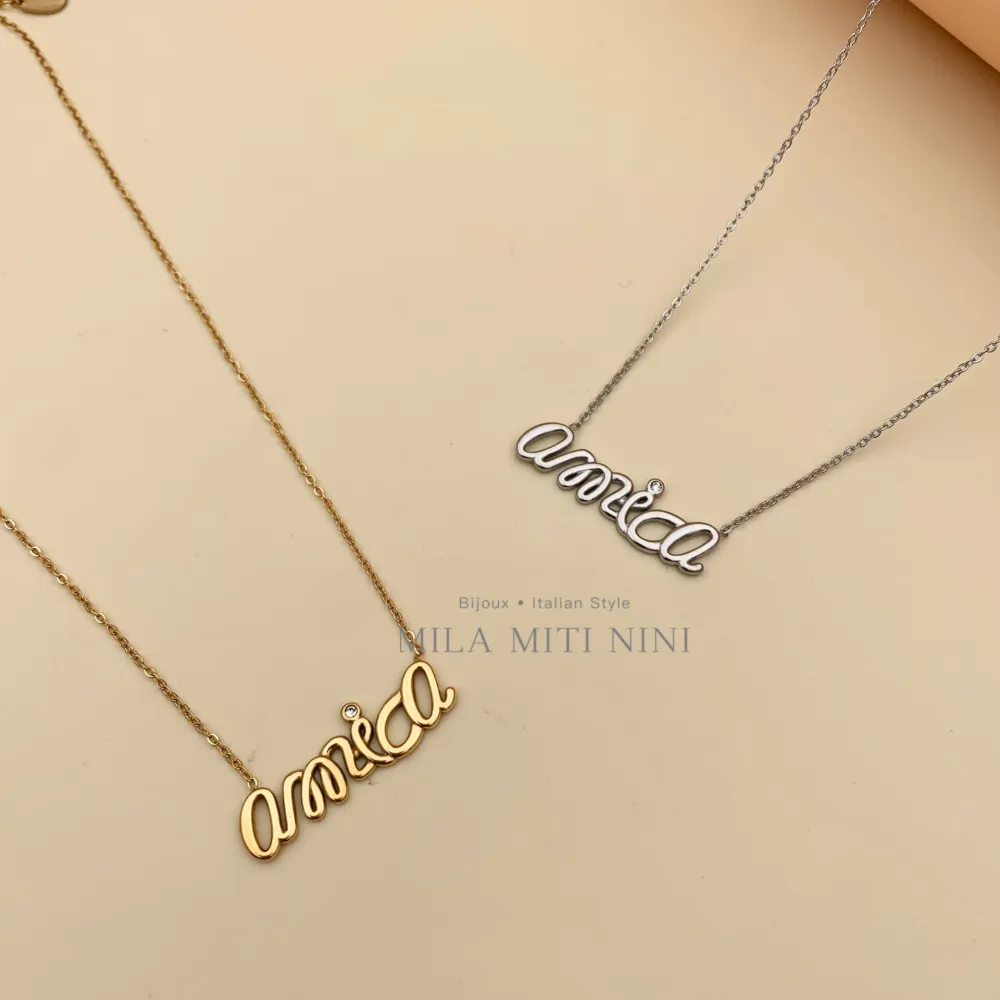 Amica-Collana Corta in Acciaio - CAC413-1674