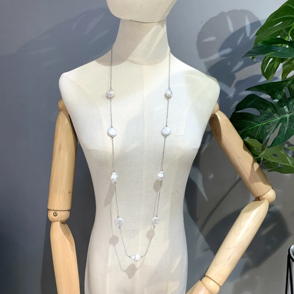 Perla-Collana Lunga in Acciaio - CAL-103-AA1634N