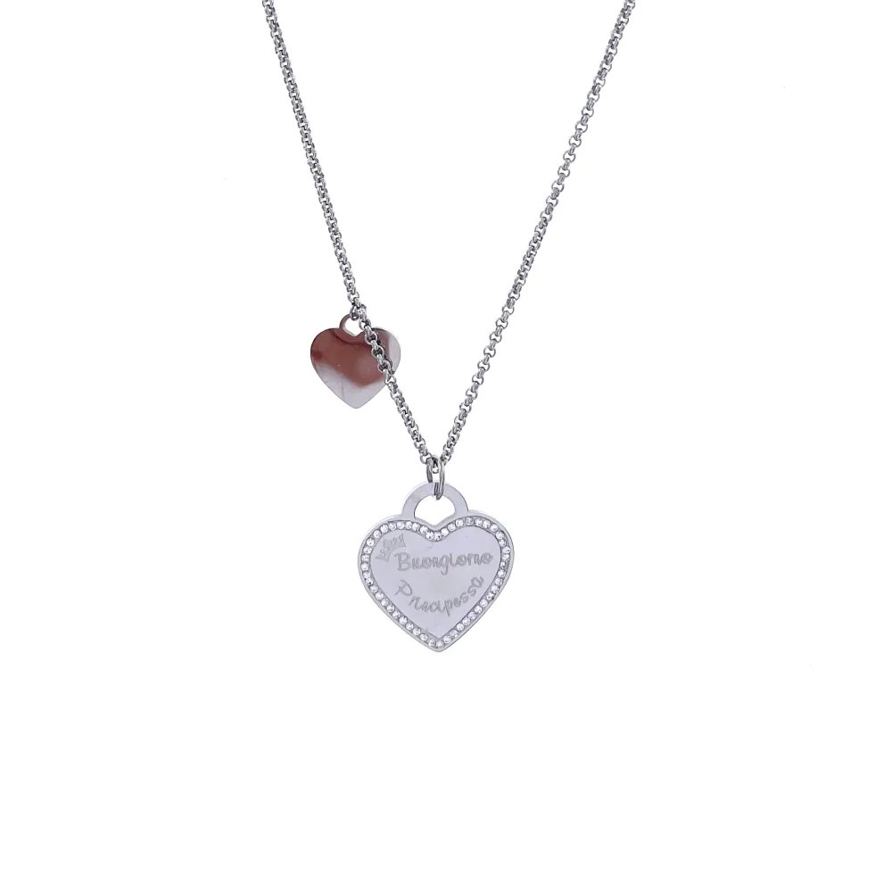 [CAL413-866-Buongiorno -Collana Lunga in Acciaio] CAL413-866-Buongiorno -Collana Lunga in Acciaio - CAL413-866-Buongiorno -Collana Lunga in Acciaio