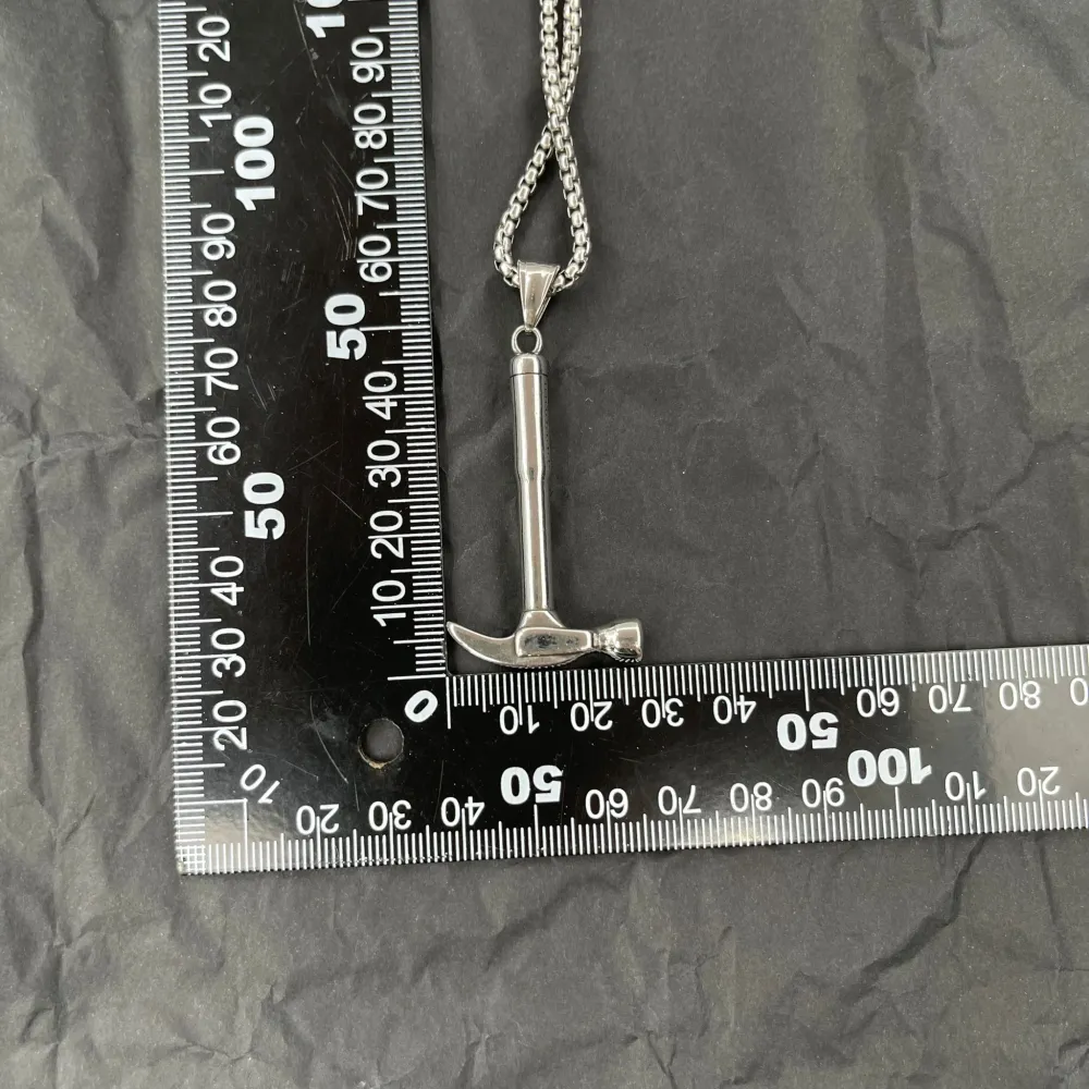 Martello -Collana Lunga in Acciaio da Uomo - CAU-600-B139