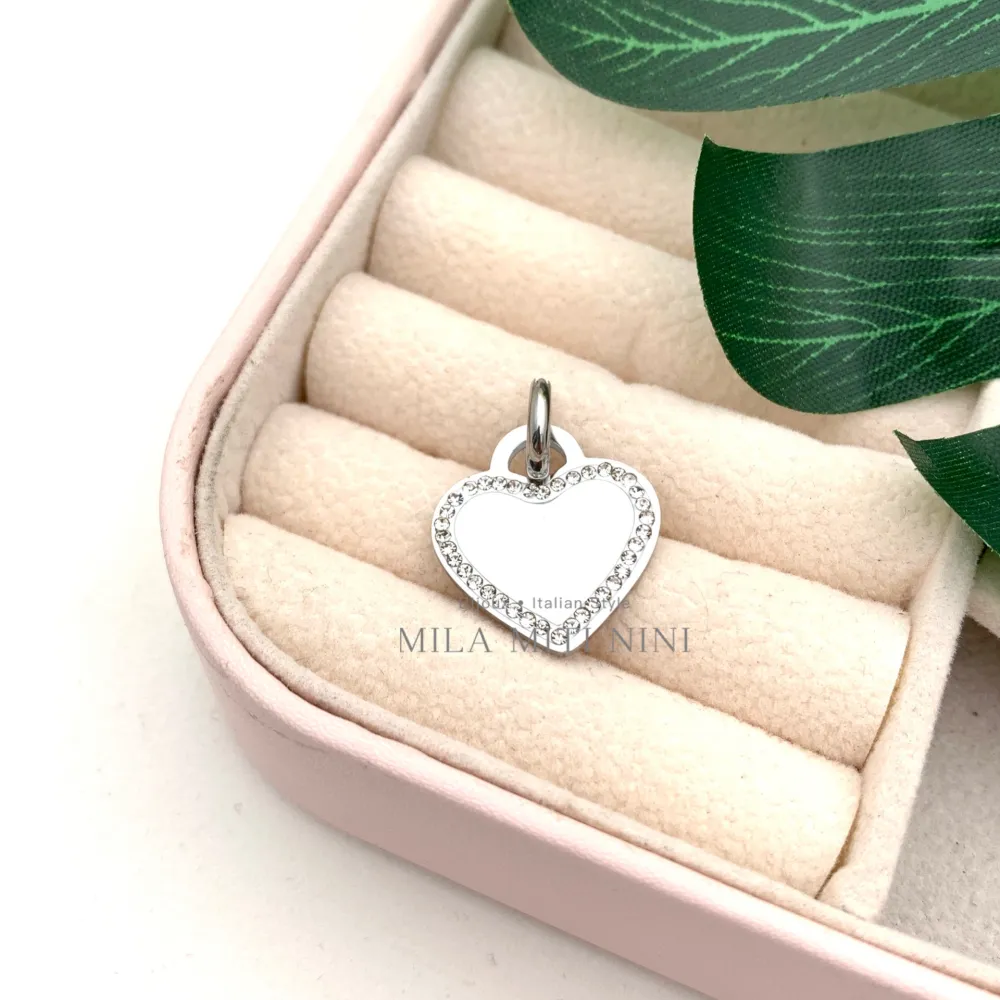 [CIO413-053] Cuore-Ciondolo in Acciaio - CIO413-053