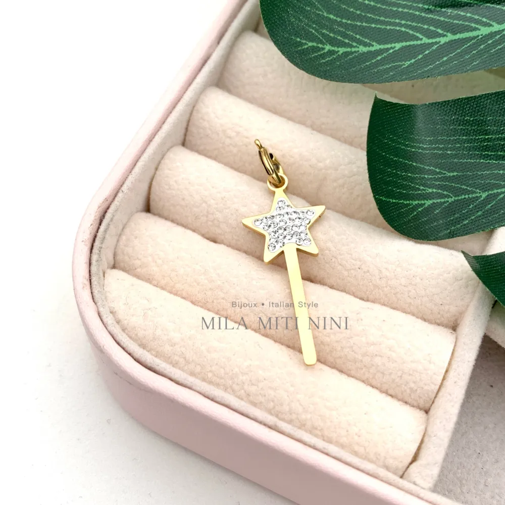 Bacchetta Magica-Ciondolo in Acciaio - CIO413-095 (Acciaio)