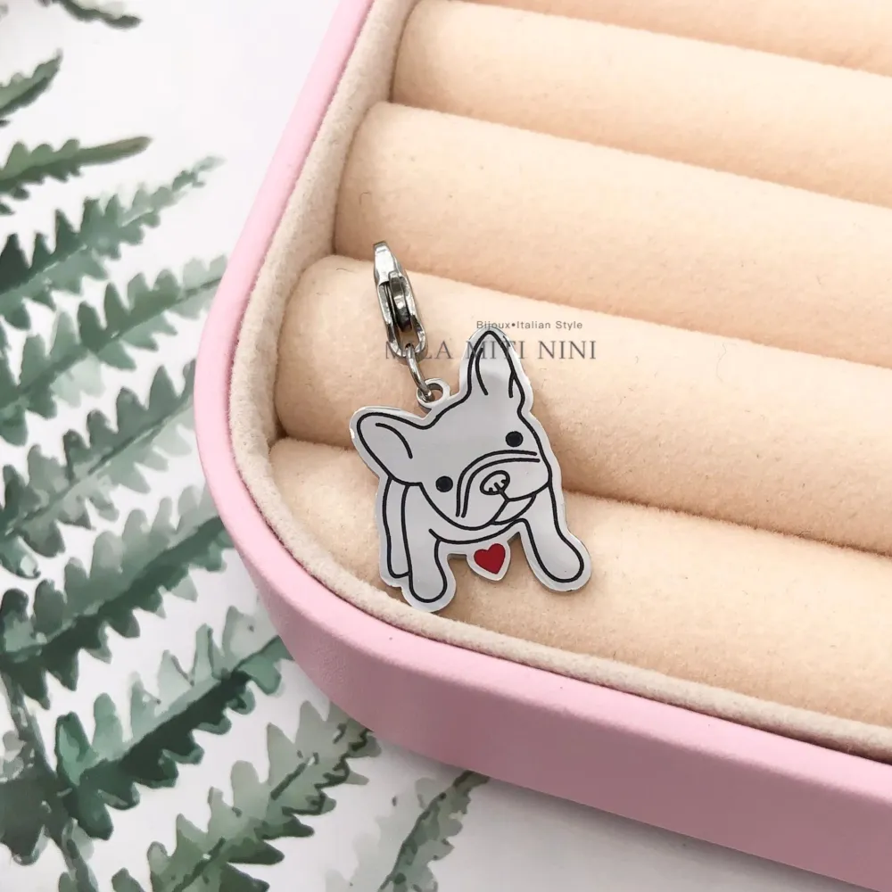 [CIO413-102] Cane-Ciondolo in Acciaio - CIO413-102