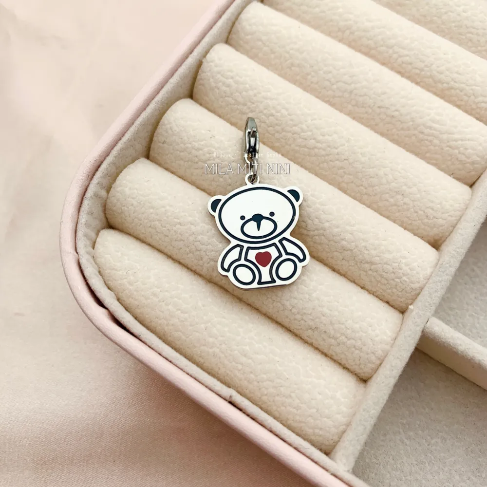 CIO413-107-Orsetto-Ciondolo in Acciaio - CIO413-107-Orsetto-Ciondolo in Acciaio