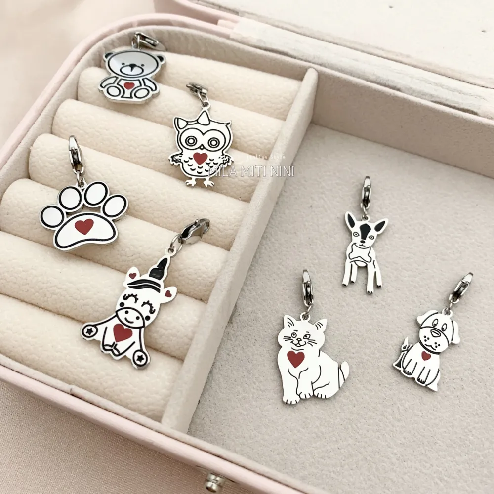 CIO413-115-Cane-Ciondolo in Acciaio - CIO413-115-Cane-Ciondolo in Acciaio