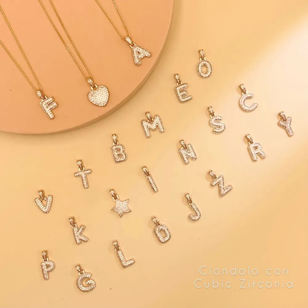 CIO7538-Iniziale Zirconia - Ciondolo - CIO7538-Iniziale Zirconia - Ciondolo