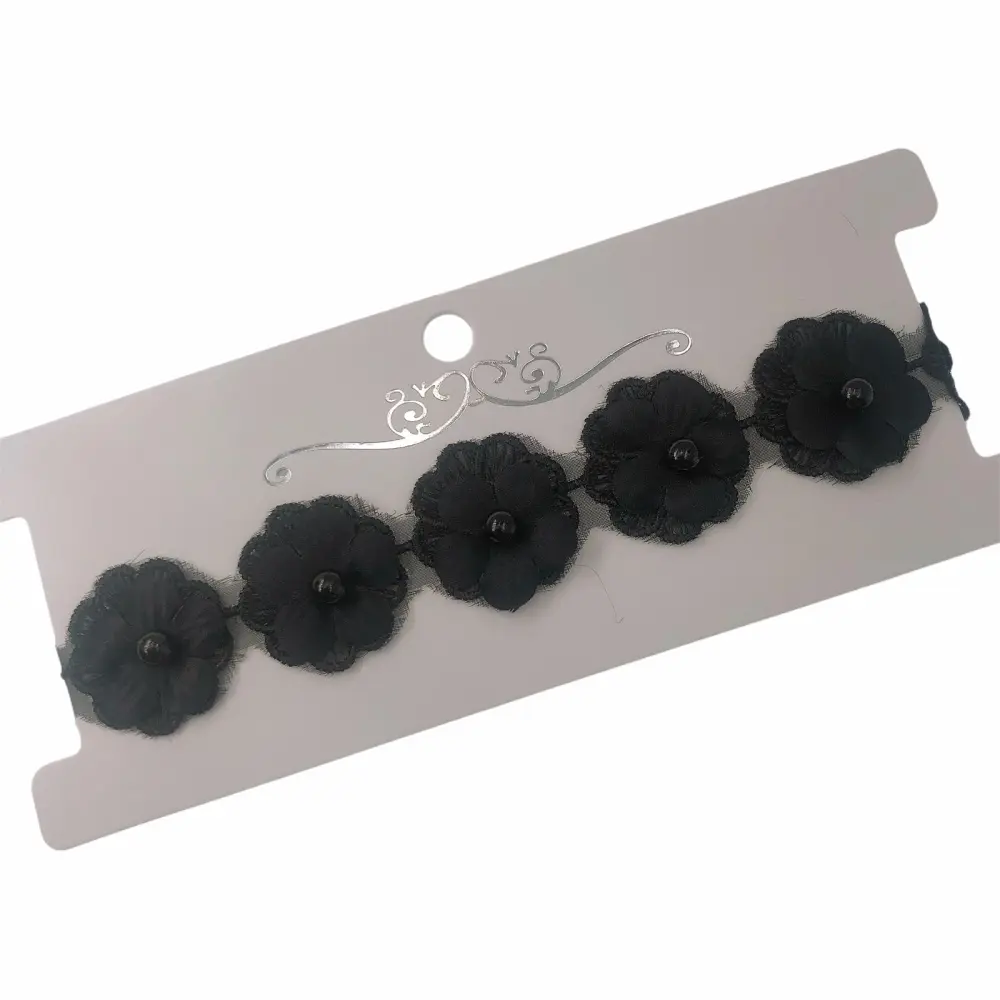 CK5917-Fiore-Choker Collarino - CK5917-Fiore-Choker Collarino (Nero)