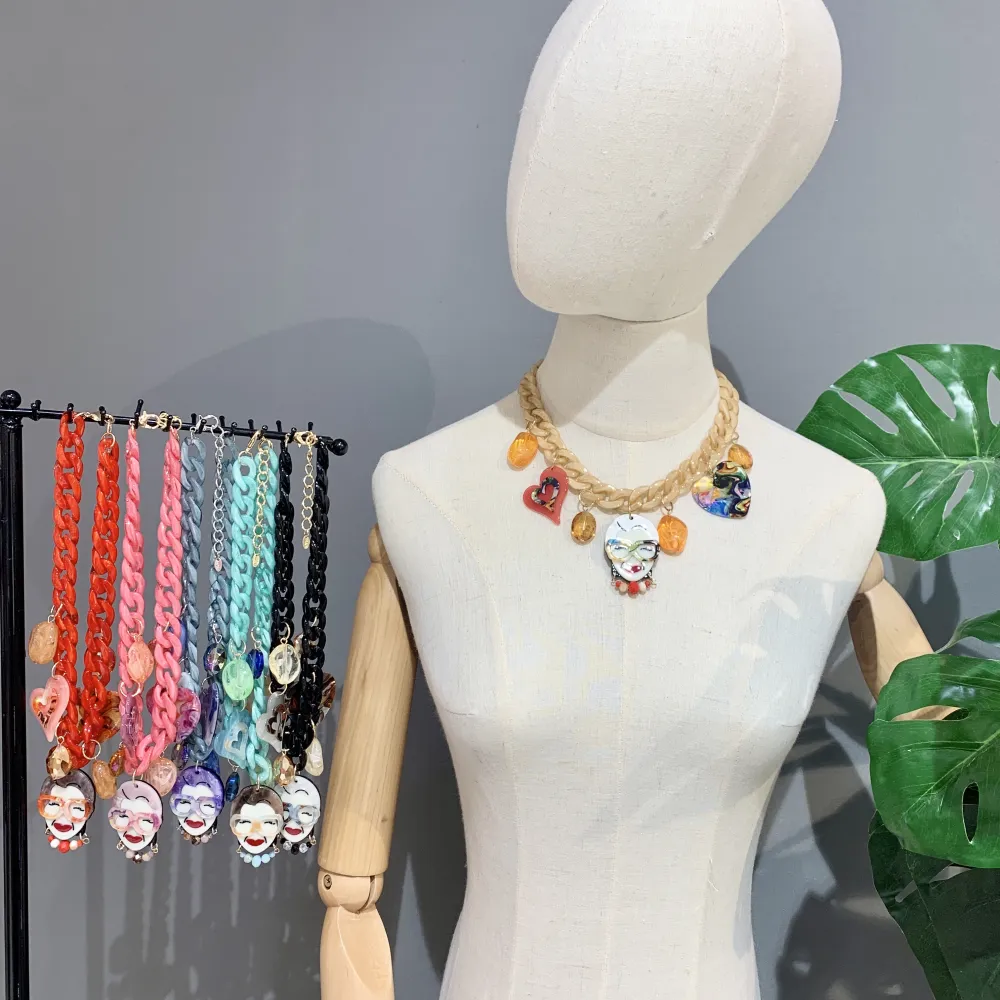 Nonna Chic Iris-Collana Corta Moda - CMC-14499PE (Nero)