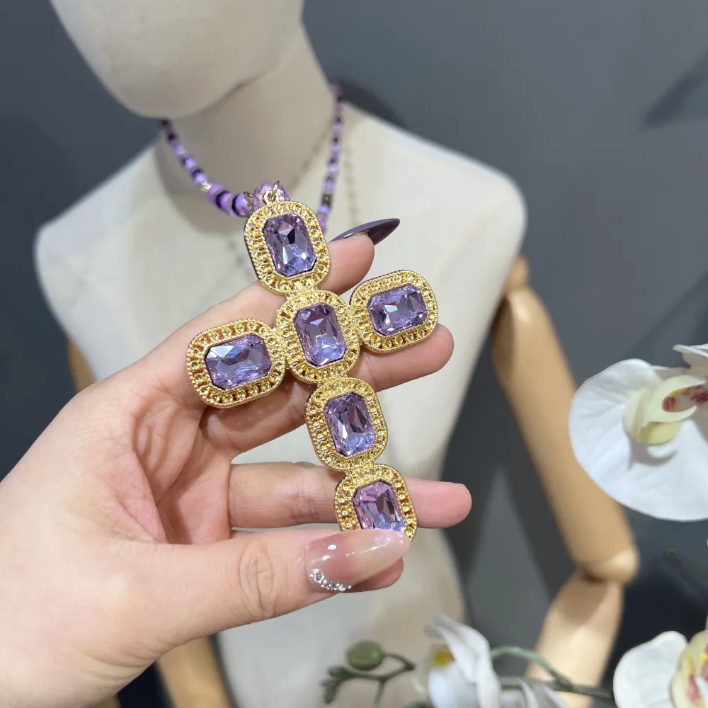 Croce-Collana Lunga Moda - CML-104-127