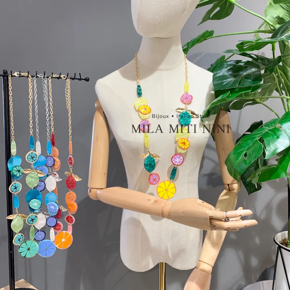 Frutta -Collana Lunga in Resina - CML-12702S