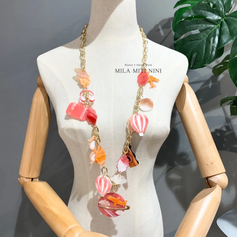 Viaggio-Collana Lunga Moda - CML-13471 (Viola)