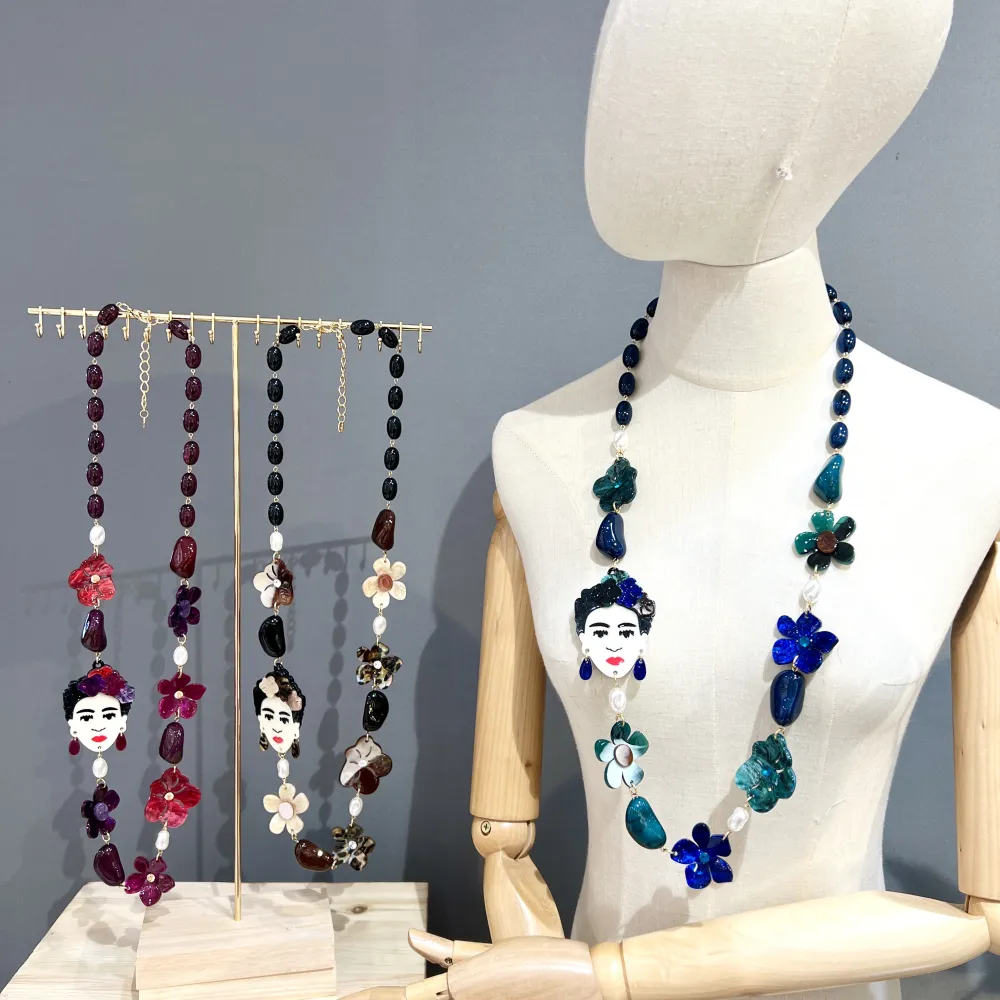 Frida Fiore-Collana Lunga Moda - CML-15439