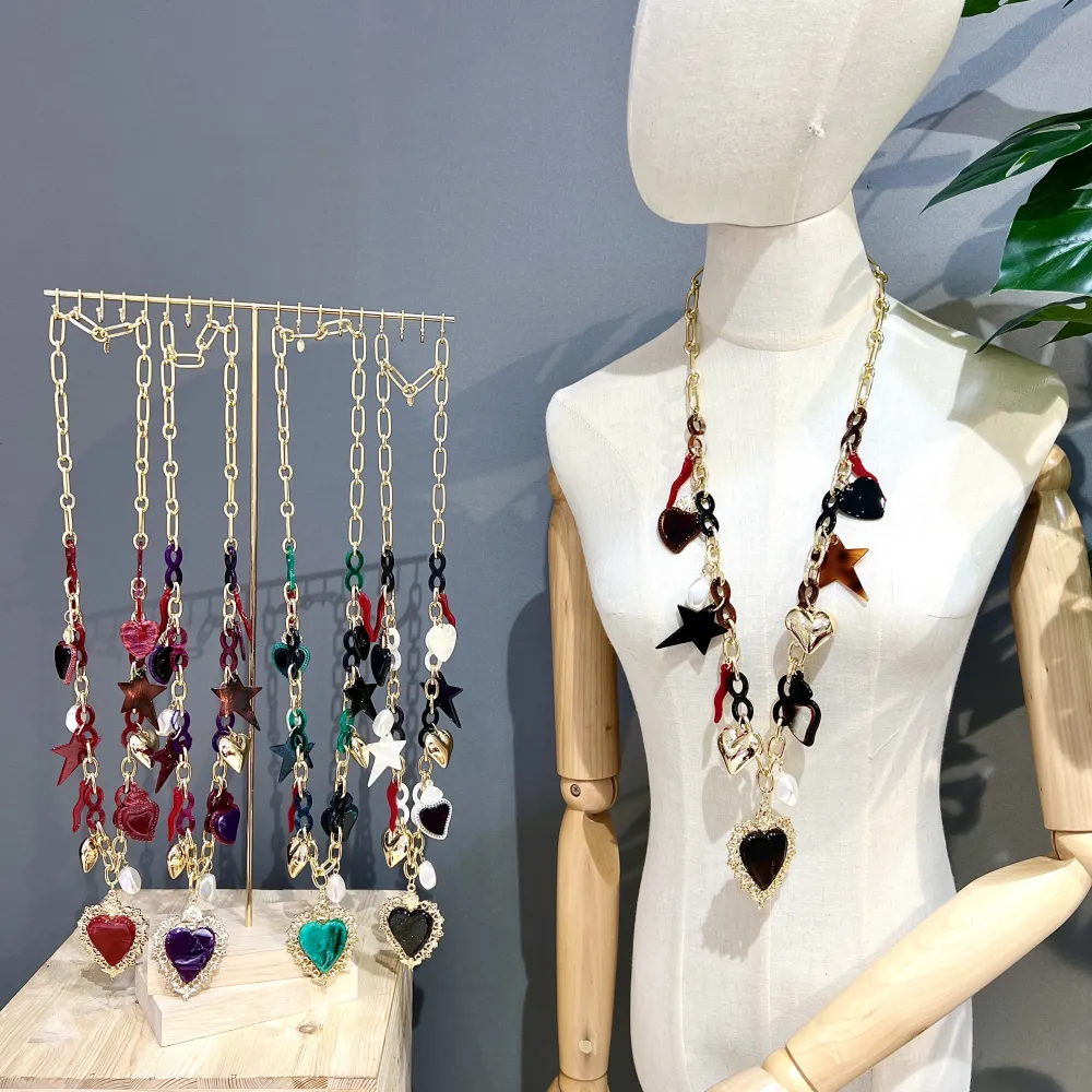 Sacro Cuore Cornino Stella-Collana Lunga Moda - CML-15999-A