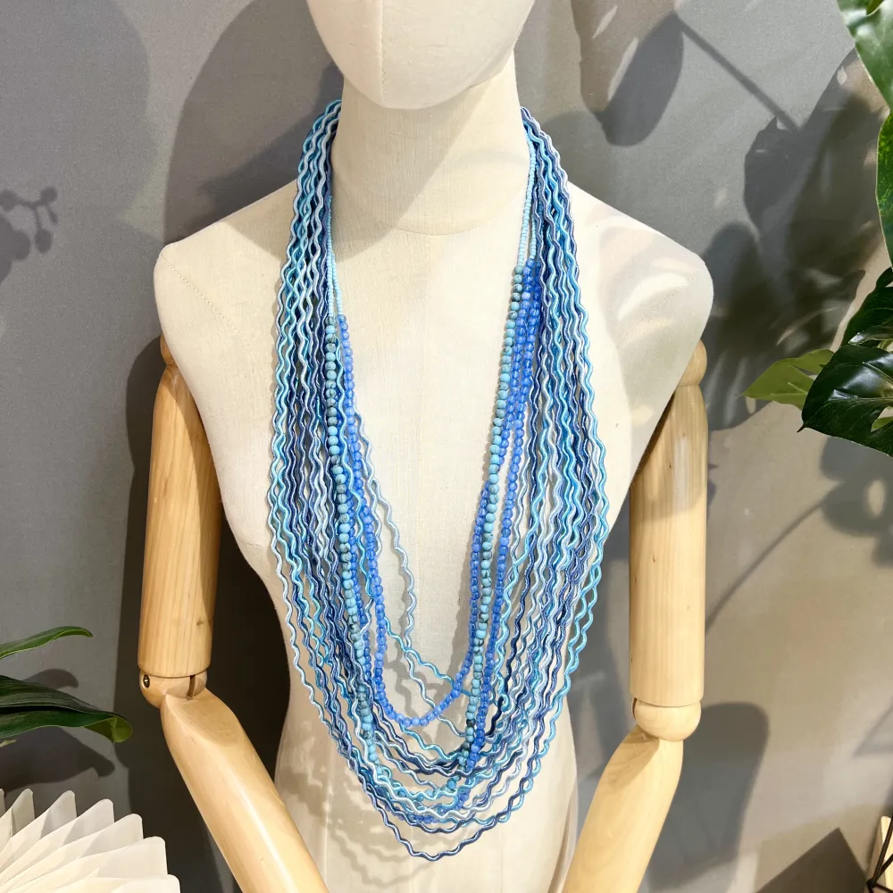 Multifili -Collana Lunga Moda - CML-732-380 (Nero)