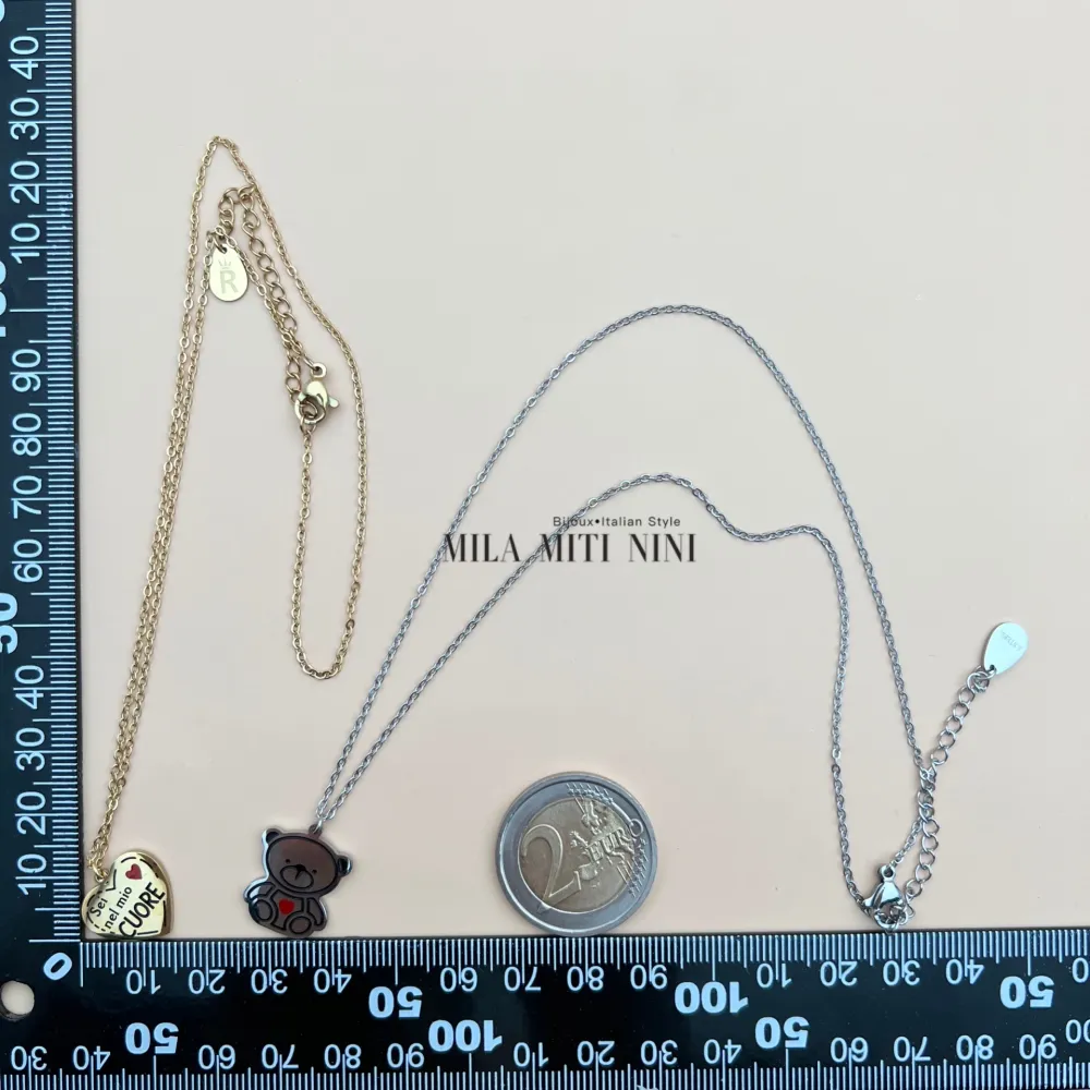 CPA413-1684-Ciondolo Smaltato- 12Pz Collane in Acciaio - CPA413-1684-Ciondolo Smaltato- 12Pz Collane in Acciaio (Oro Giallo)