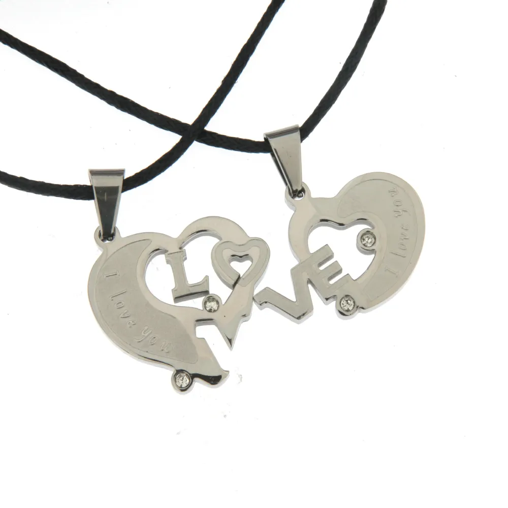Cuore Love - Collana Doppia Acciaio - Cuore Love - Collana Doppia Acciaio