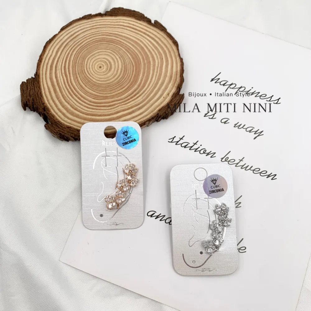 Farfalla-Earcuff con Zirconia - EAK-109-40 (Argento)