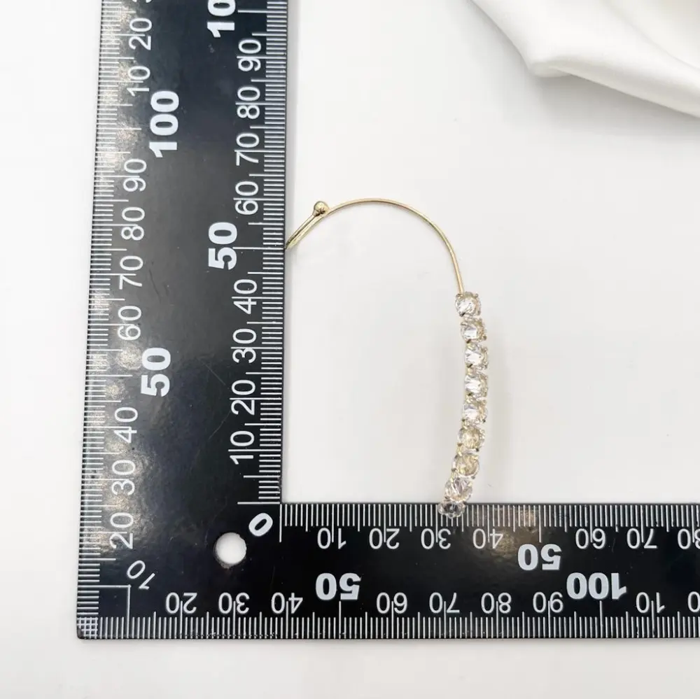 Strass-Earcuff con Zirconia - EAK-705-18 (Argento)