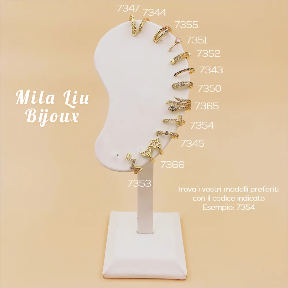 EAK7352-Borchie -Earcuff - EAK7352-Borchie -Earcuff (Argento)