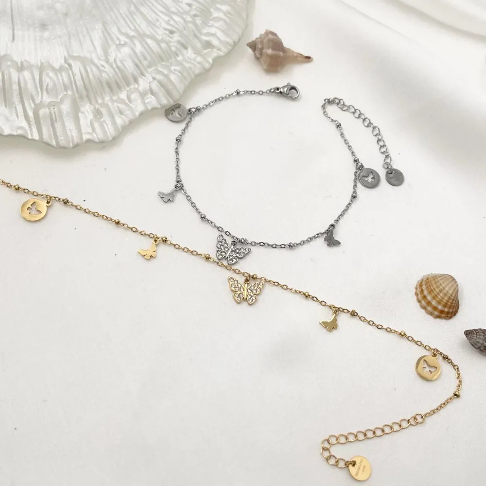 Farfalla-Cavigliera in Acciaio - KAV-103-AA1095B