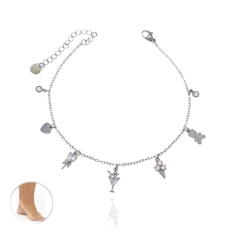 Estate Gelato-Cavigliera in Acciaio - KAV-103-AA2753B (Oro Giallo)