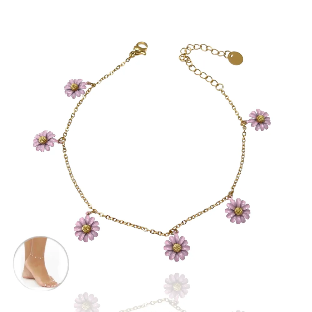 Margherita Smaltata-Cavigliera in Acciaio - KAV-103-AA3448B