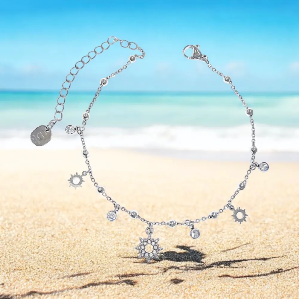 Sole-Cavigliera in Acciaio - KAV-103-AS4665B (Argento)