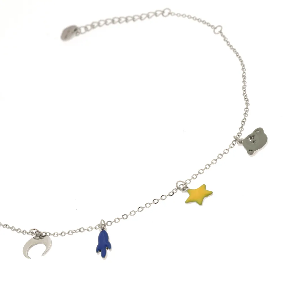 Pianeta 4113 - Cavigliera in Acciaio - KAV-104-77 (Argento)