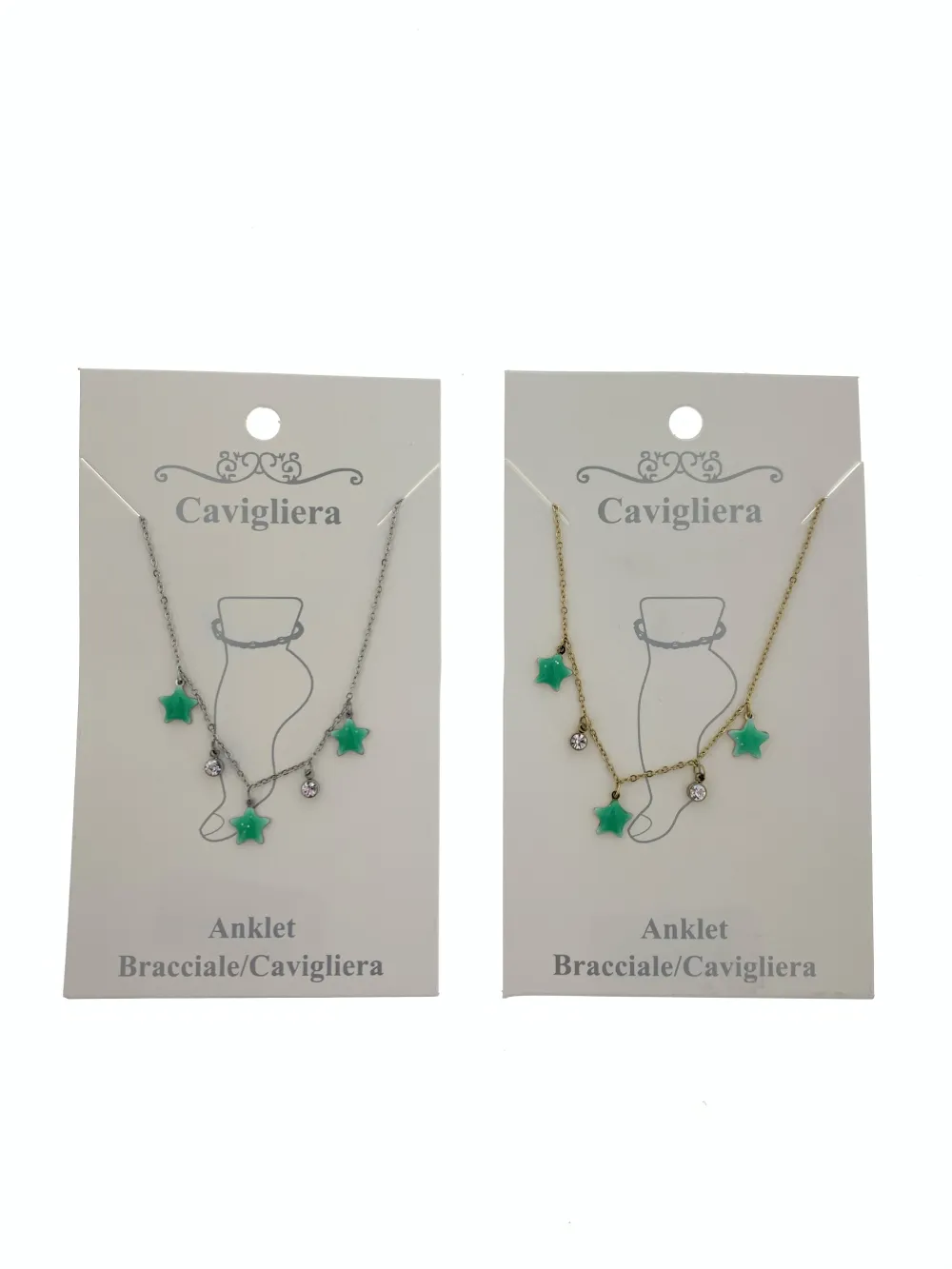 Stelline 4112 - Cavigliera in Acciaio - KAV-104-79 (Argento)