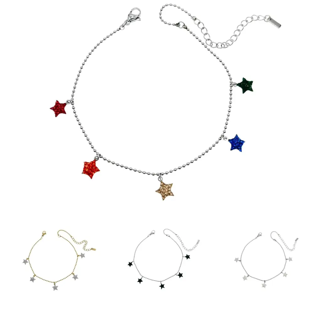 KAV7722-Stella Strass-Cavigliere in Acciaio - KAV-413-189 S