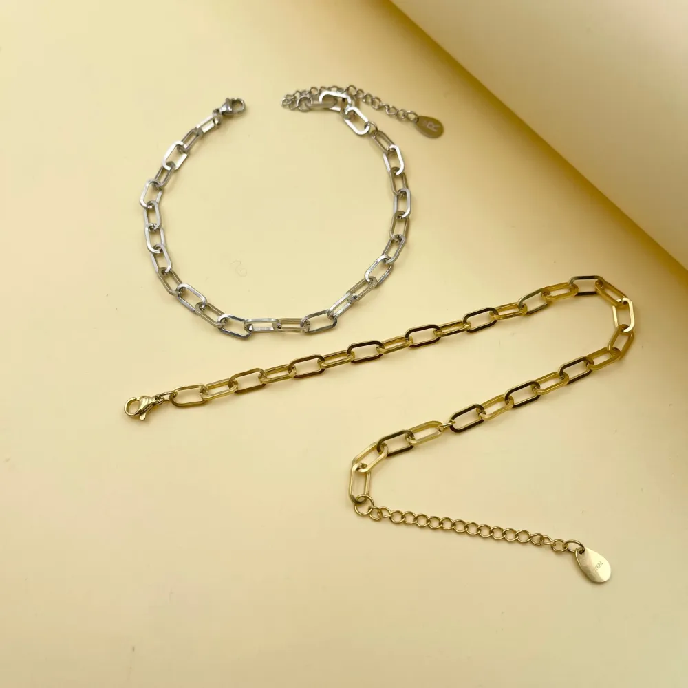 Catena Ovale-Cavigliera in Acciaio - KAV-413-263