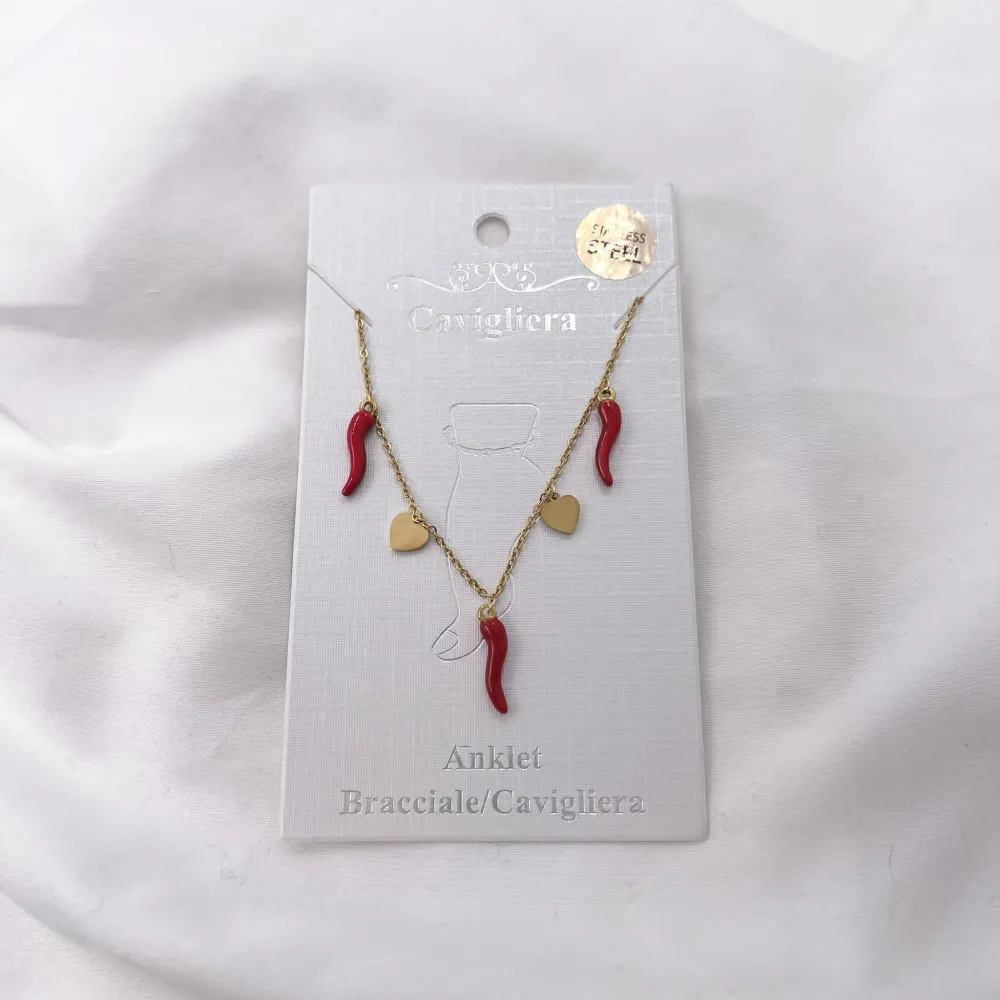 Cornino Cuore -Cavigliere in Acciaio - KAV-413-292