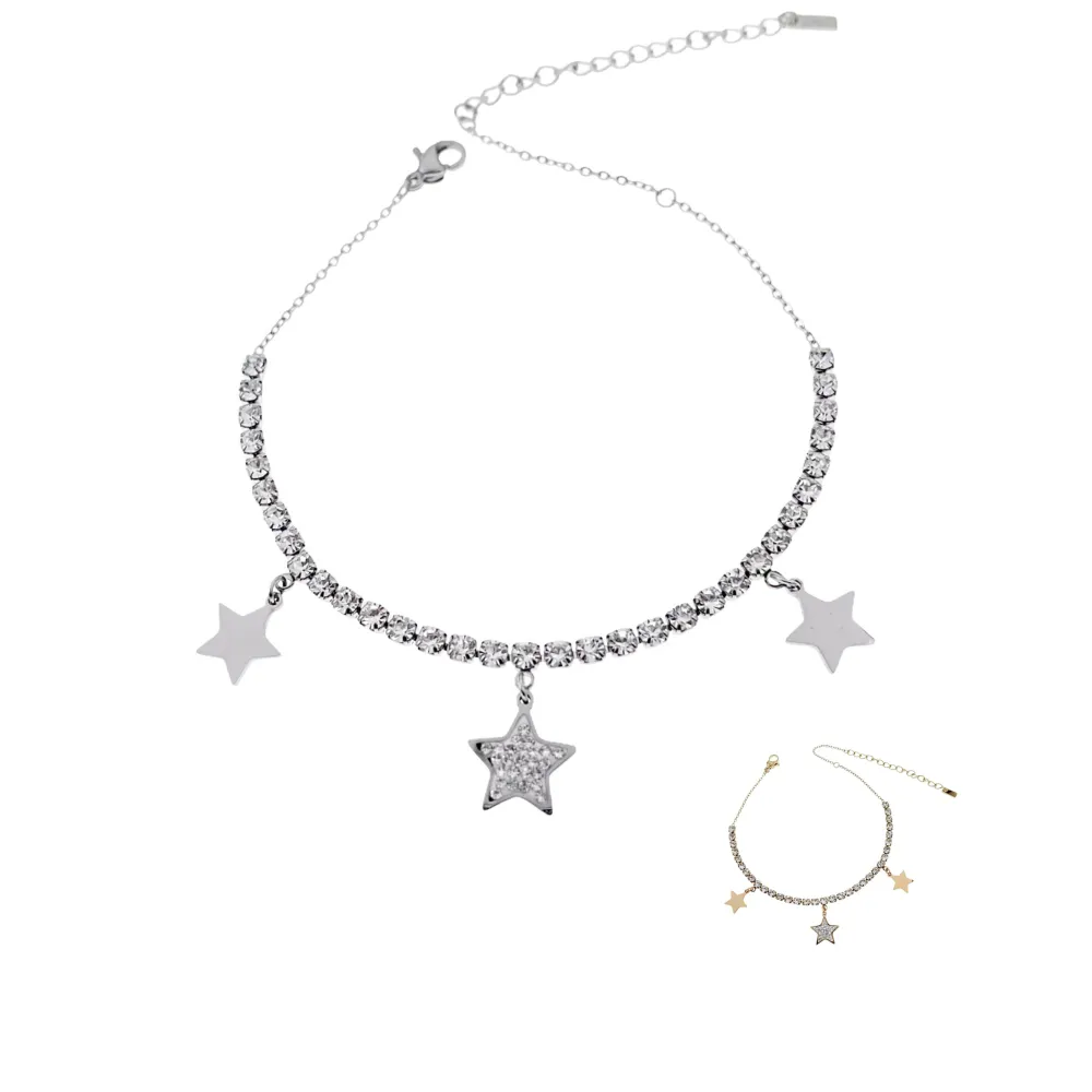 KAV7734-Tennis Stella-Cavigliere in Acciaio - KAV-413-A67