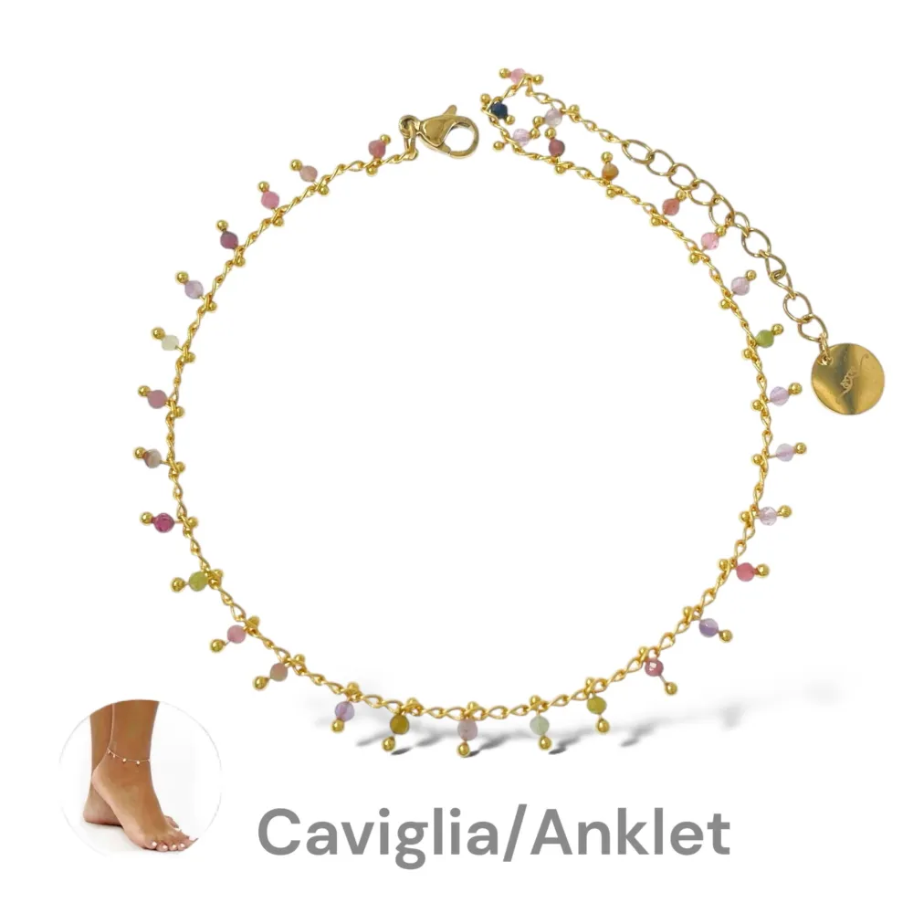 Cristallini Pendenti-Cavigliera in Acciaio - KAV-765-46