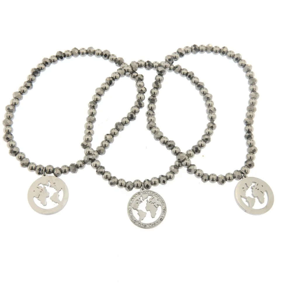 Bracciale Tris in Acciaio - Mondo - Bracciale Tris Acciaio (Argento)