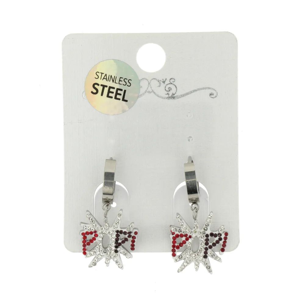 OAC- Pop 4412 - Orecchini a Cerchio con Pendenti in Acciaio - OAC- Pop 4412 - Orecchini a Cerchio con Pendenti in Acciaio