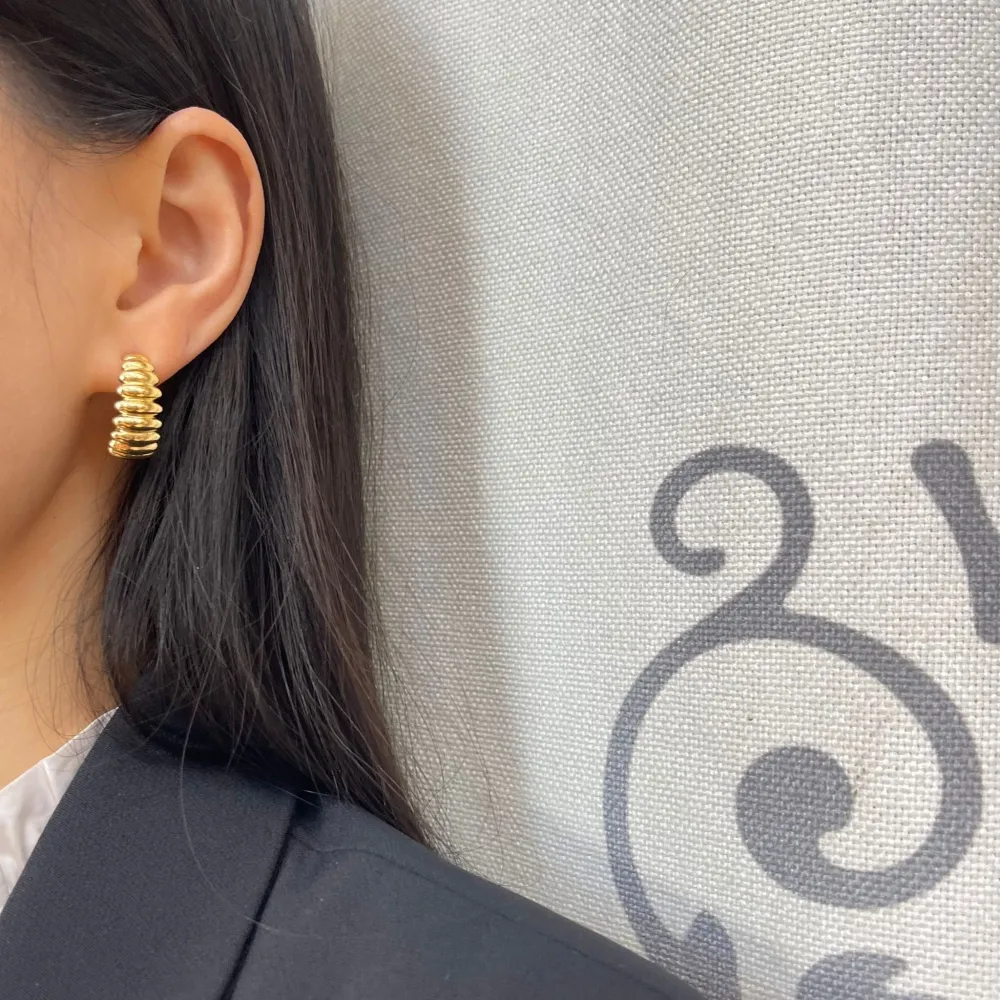 Cerchio -Orecchini in Acciaio - OAP-103-AA1075E