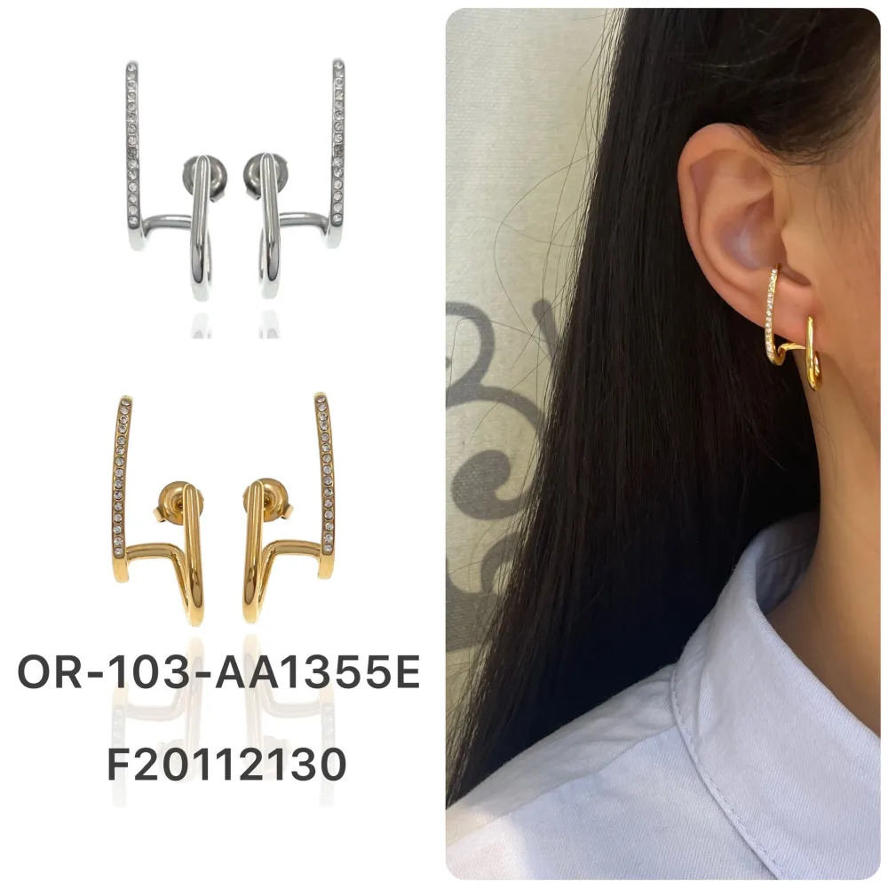 Orecchini in Acciaio - OR-103-AA1355E