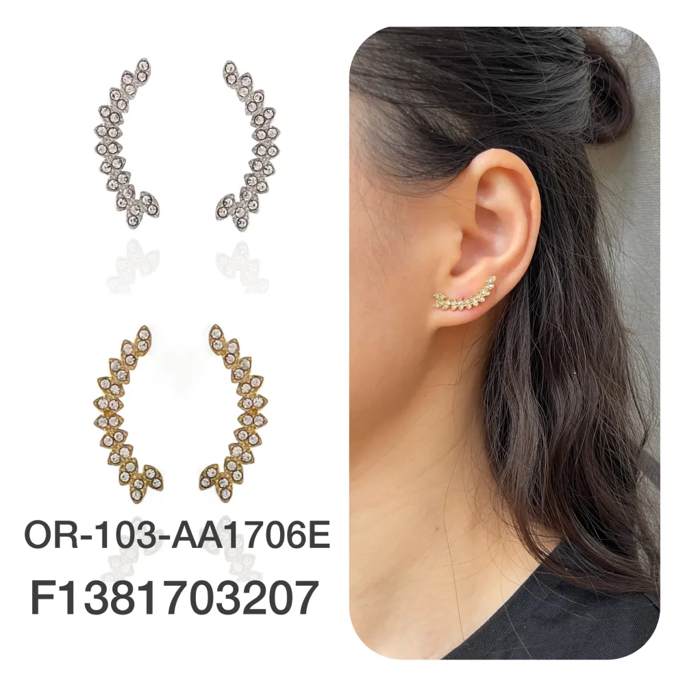 Mezzaluna-Orecchini in Acciaio - OAP-103-AA1706E