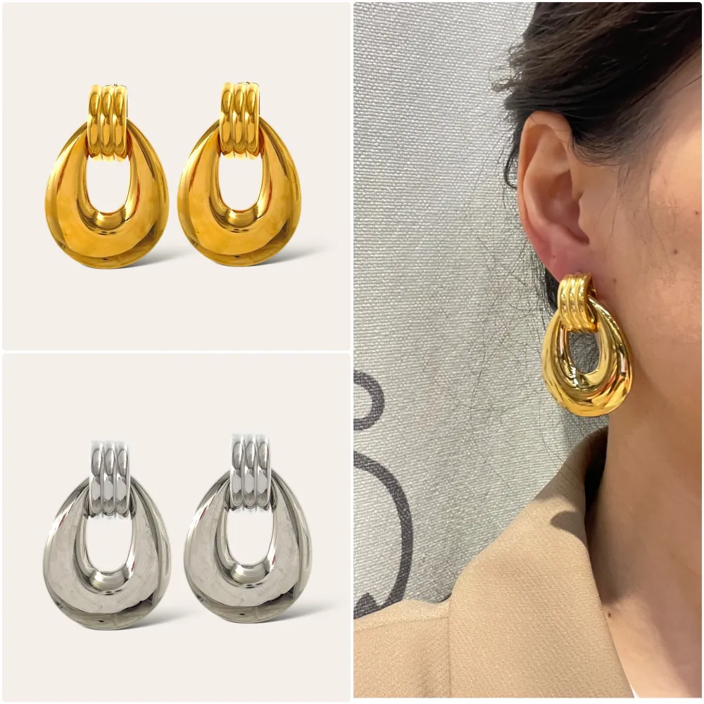 Pendente Cerchio -Orecchini in Acciaio - OR-103-AA4652E