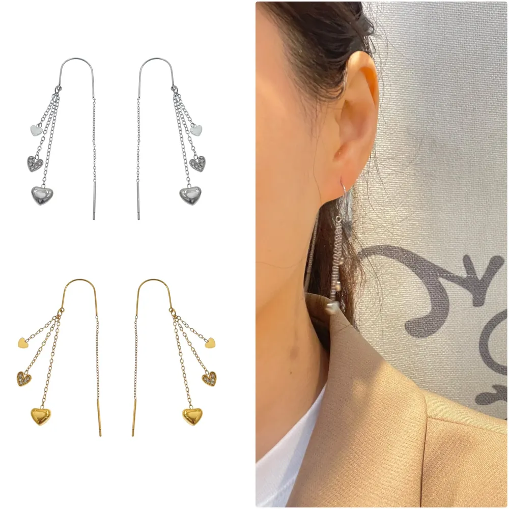 Cuore -Orecchini in Acciaio - OAP-103-AA5002E