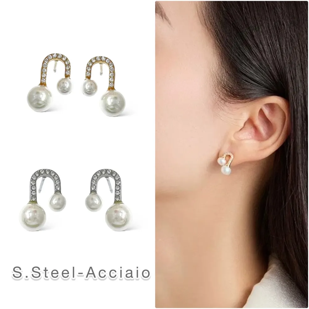 Arco Perla -Orecchini in Acciaio - OAP-103-AA5066E