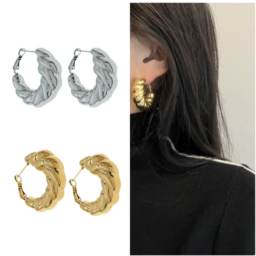 Cerchio-Orecchini in Acciaio - OAP-103-AA5553E