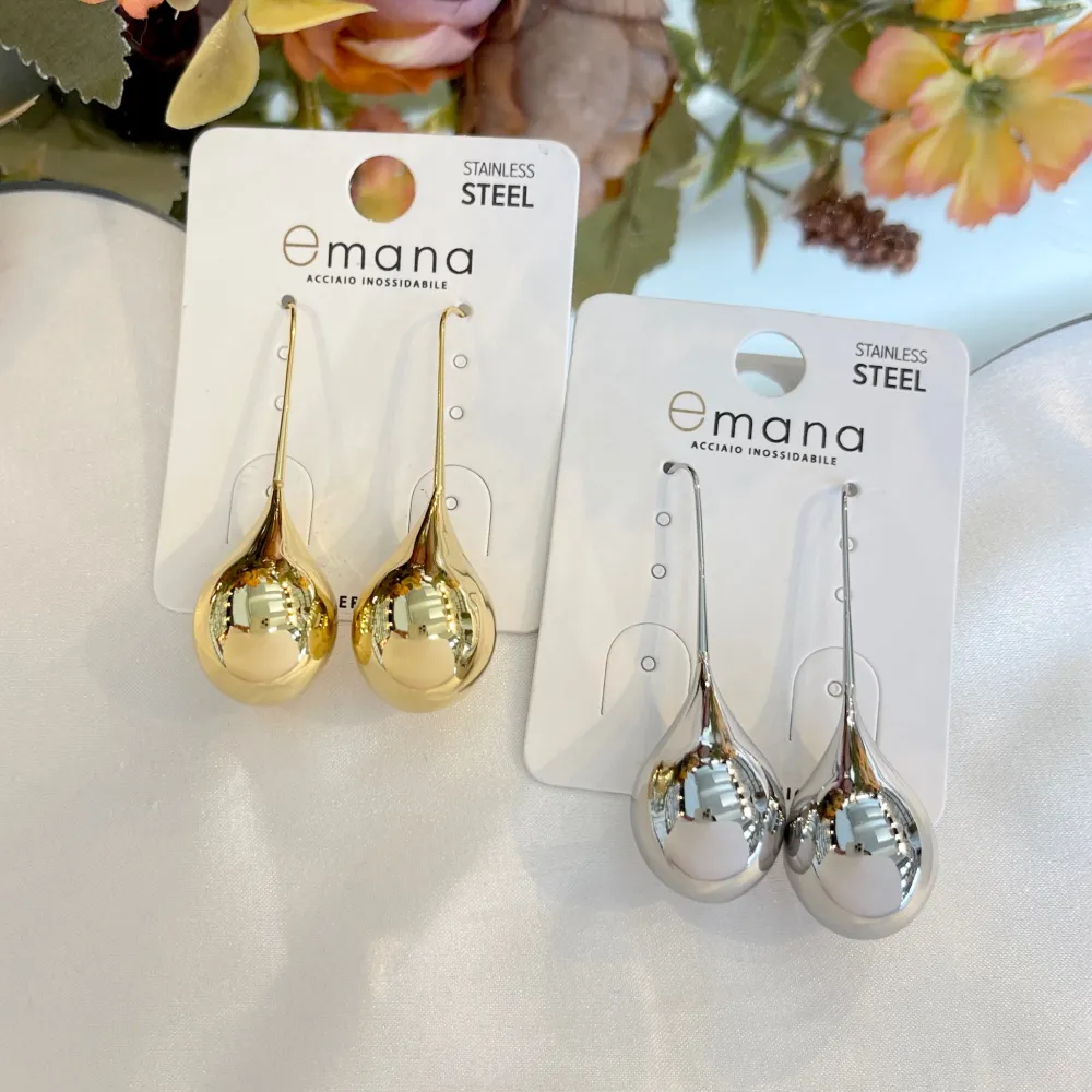 Goccia Grande-Orecchini in Acciaio - OR-103-AA5910E