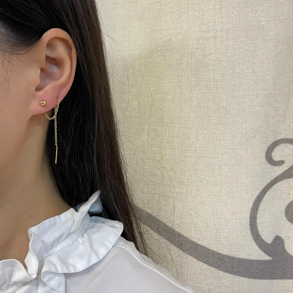 Pallina-Orecchini Saliscendi in Acciaio - OAP-103-AA796E 3mm