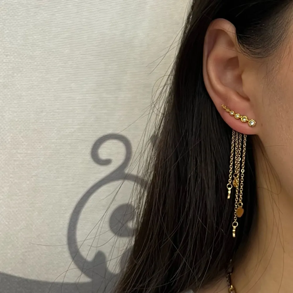 Doppio con Cuore -Orecchini in Acciaio - OAP-413-1028